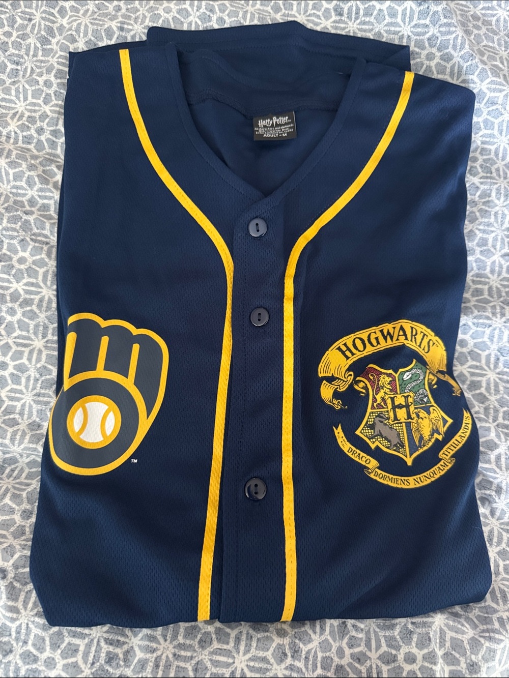 Milwaukee brewers Harry Pottet Hogwarts Baseball Jersey